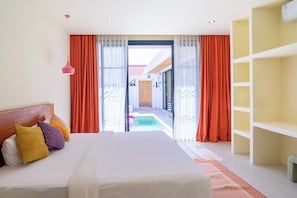 Cots/infant beds, free WiFi, bed sheets - Stylish Private Pool Villa in Pererenan (Munggu)