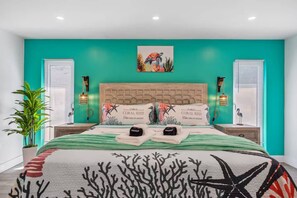 4 slaapkamers, een strijkplank/strijkijzer, gratis wifi, beddengoed