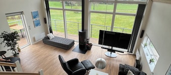 View house by nature and golf