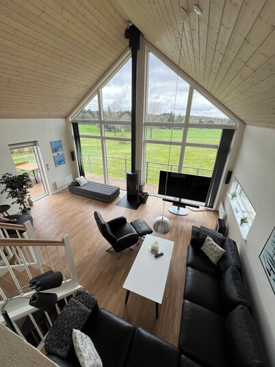 View house by nature and golf