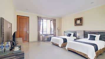 Suite estándar, 2 camas individuales | 1 habitación, wifi gratis y ropa de cama