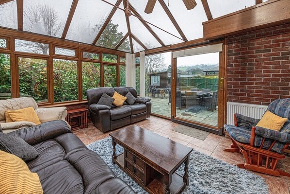 TV connectée, cheminée, lecteur de DVD