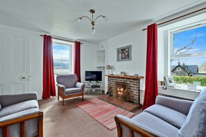 Smart-tv en een open haard