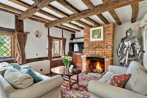 TV connectée, cheminée