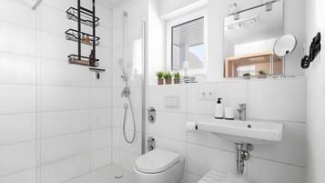 Shower, hair dryer
