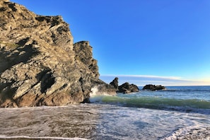 En la playa