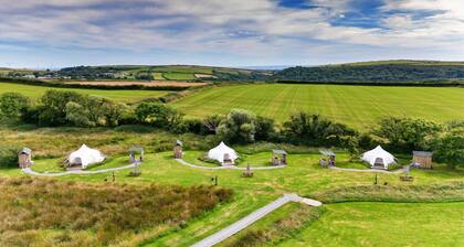 Bell Tent in North Devon near Stunning Beaches