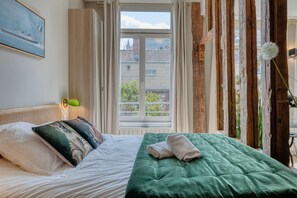 1 chambre, bureau, Wi-Fi, draps fournis