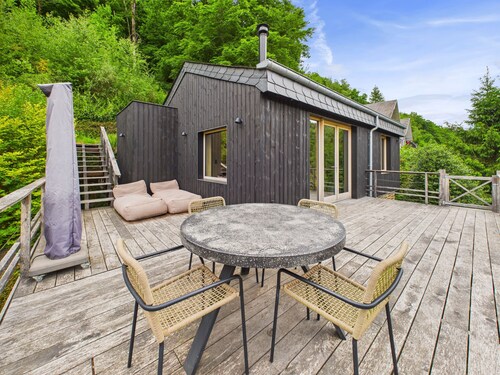 Cabin vr 4, zicht Semois-rivier!