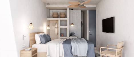 Standard Double Room | Desk, WiFi (free), bed sheets