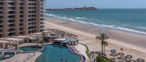 Accommodatie ligt op het strand