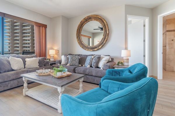 The inviting living room of Coronado 303