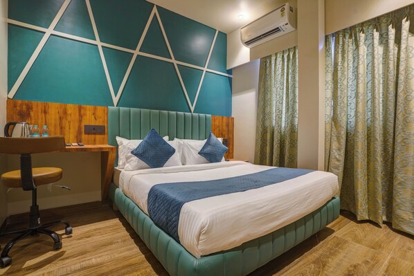 Desk, laptop workspace