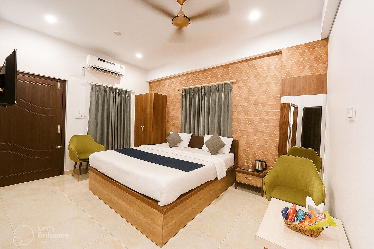 Desk, soundproofing, bed sheets