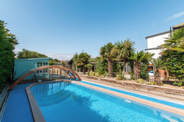 A heated pool