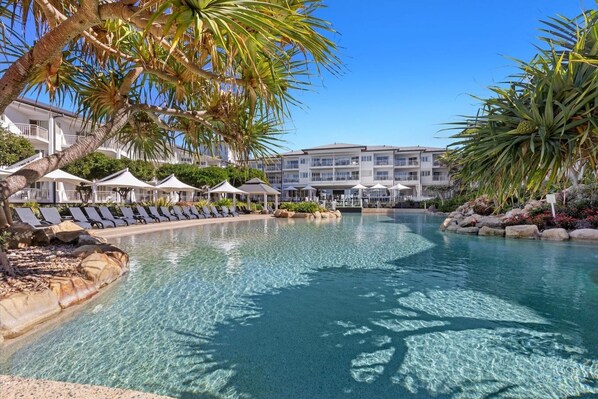 A heated pool