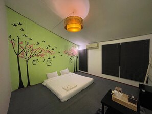 Basic Double Room, 1 King Bed | Free WiFi, bed sheets - Baan Natee (Chiang Khan)