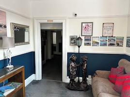 Interior entrance