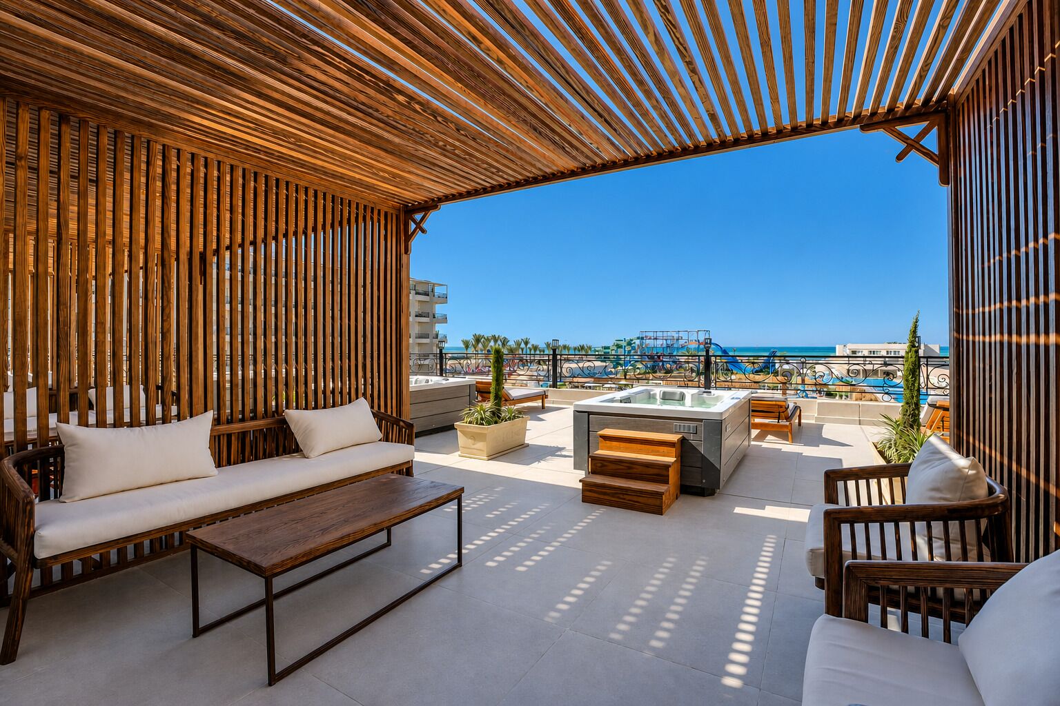 Executive Jacuzzi Suite | Terraza o patio