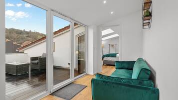 Deluxe Condo, Balcony | Interior