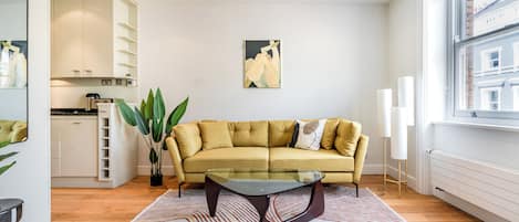 Individually decorated, individually furnished, desk, laptop workspace