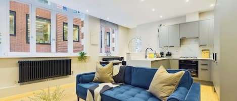 Design Apartment | Individually decorated, individually furnished, desk, laptop workspace