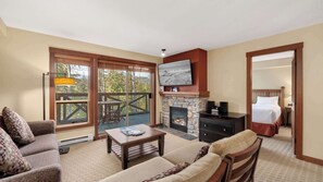 Télévision, cheminée