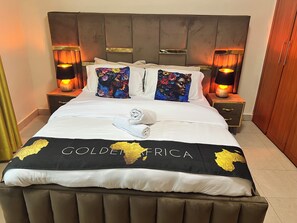 1 bedroom, iron/ironing board, WiFi, bed sheets - Kamona Living 1-room apartment (Kampala)