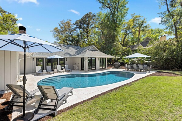 A heated pool