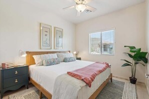 2 bedrooms, iron/ironing board, travel crib, free WiFi