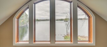 Waterfront Cabin w/ Deck: Serene Eddington Escape