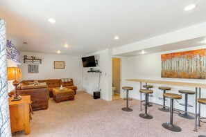 House (4 Bedrooms) | Interior - Balcony & Fire Pit: Home on Lake of Ozarks! (Roach)