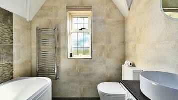 Douche, serviettes fournies