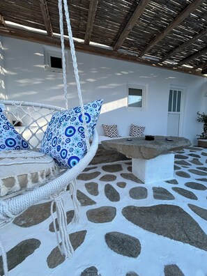 Terrace/patio - Louloudas rooms (studios) (Παρος)