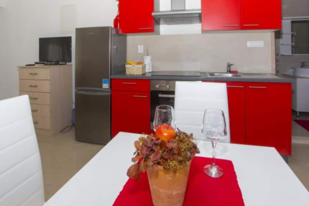 Estudio (Comfort Studio Apartment with Balcony) | Cocina privada | Frigorífico