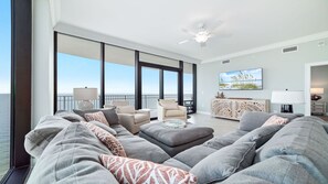 TV - New Complex!  Beachfront 4BR, Lazy River and Water Slide! (Gulf Shores)