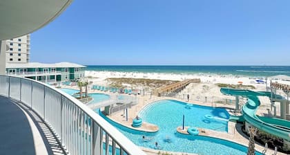New Complex! Beachfront 3BR, 3RD FLOOR, LAZY RIVER AND WATER SLIDE!!