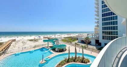 New Complex! Beachfront 3BR, 3RD FLOOR, LAZY RIVER AND WATER SLIDE!!