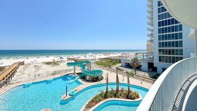New Complex!  Beachfront 3BR, 3RD FLOOR, LAZY RIVER AND WATER SLIDE!!