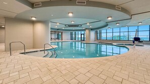 Indoor pool - New Complex!  Beachfront 3BR Beauty! LAZY RIVER and WATER SLIDE!! (Gulf Shores)