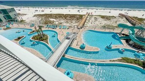 Indoor pool - New Complex!  Beachfront 3BR, 4TH FLOOR! LAZY RIVER and WATER SLIDE!! (Gulf Shores)