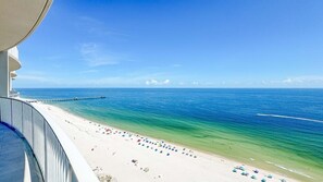 On the beach - New Complex!  Beachfront 3BR Beauty! LAZY RIVER and WATER SLIDE!! (Gulf Shores)