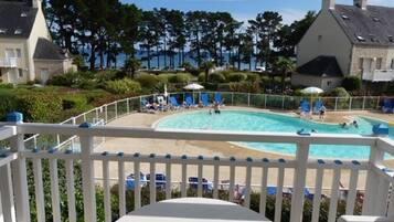 Piscine extérieure, piscine chauffée