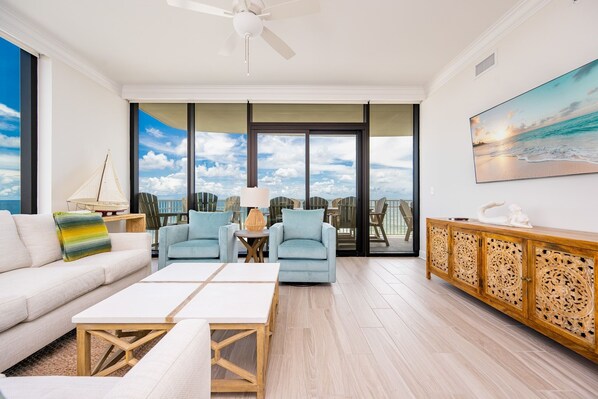 Condo, 4 Bedrooms | Living area - Phoenix Gulf Shores Ii 705 4 Bedroom Condo (Gulf Shores)