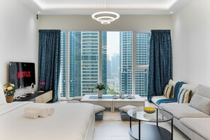 In-room safe, iron/ironing board, WiFi, bed sheets