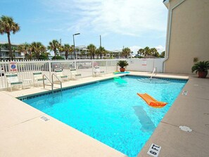 Una piscina riscaldata