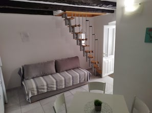 Apartment (Two Bedroom Apartment Leo Povile) | Living room | 32-inch flat-screen TV with cable channels - Apartment Leo Povile (Novi Vinodolski)