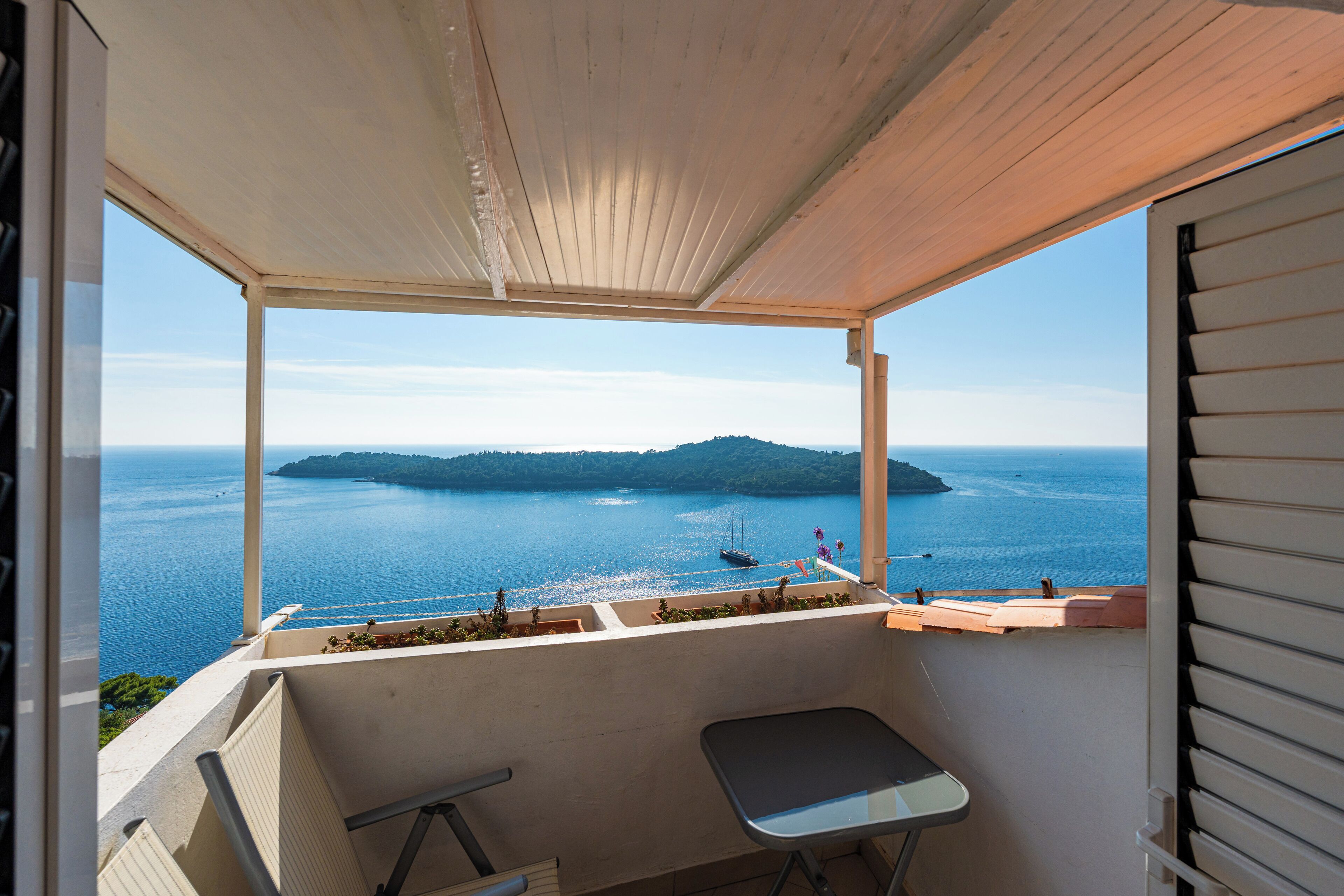 Appartement Standard, balcon, vue mer | Terrasse/Patio