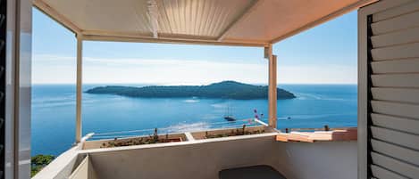 Standard Apartment, Balcony, Sea View | Terrace/patio