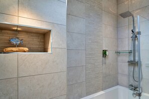 Apartment | Bathroom | Hair dryer - Penthouse Apartment in Teignmouth, No Deposit (Teignmouth)